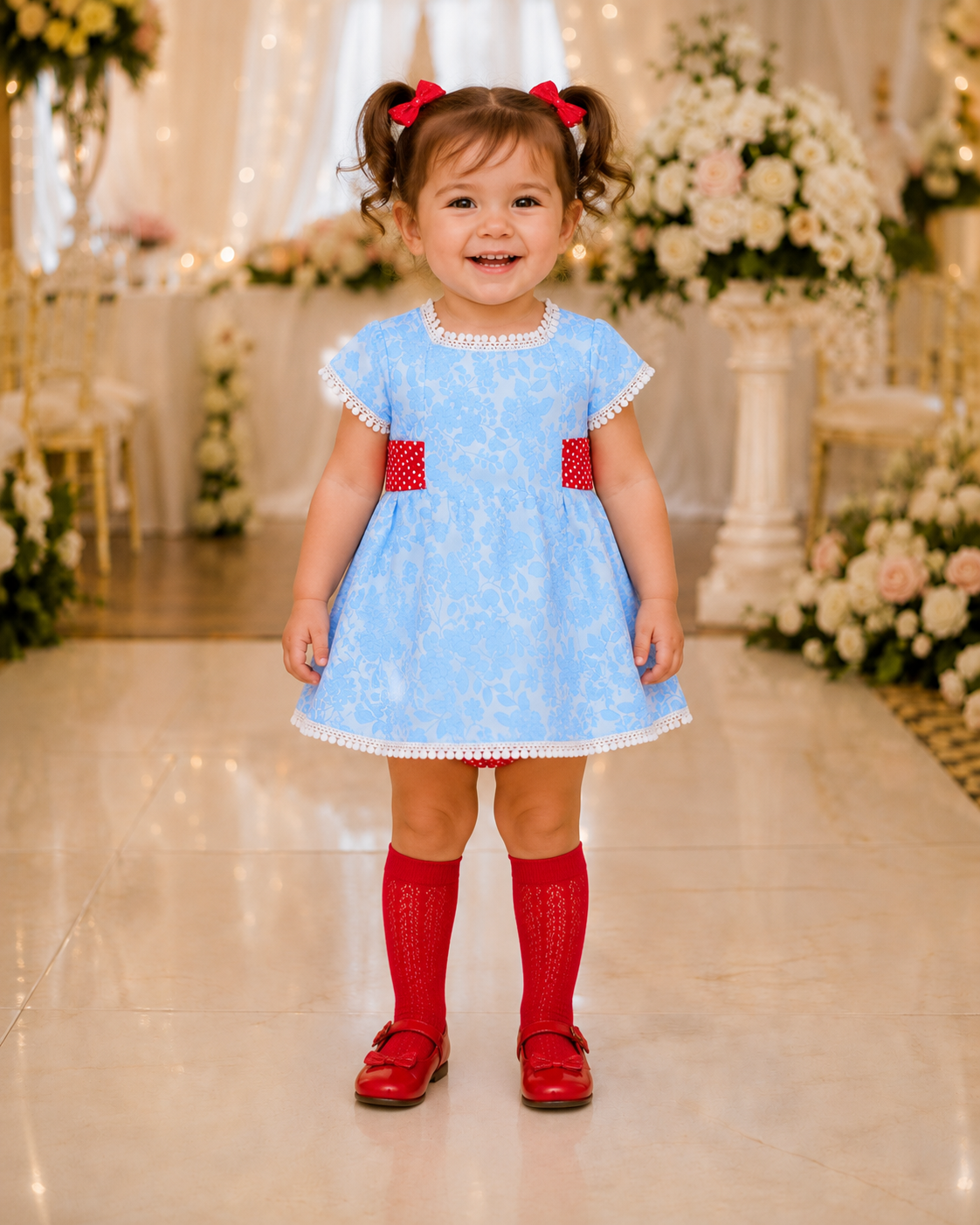 Vestido Ceremonia Flores